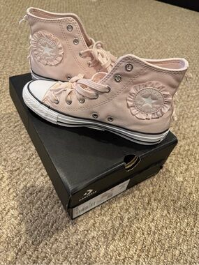Converse Light Pink High Top Canvas Sneakers NWB
